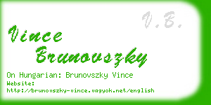 vince brunovszky business card